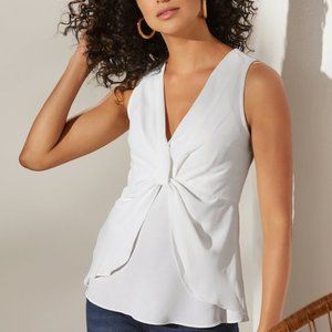 White Enka Tank Size Medium from Soft Surroundings